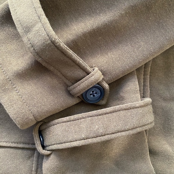 Soft Hooded Zip & Toggle Buttons Women’s XXL Brown Sweatshirt Jacket. - Picture 7 of 10